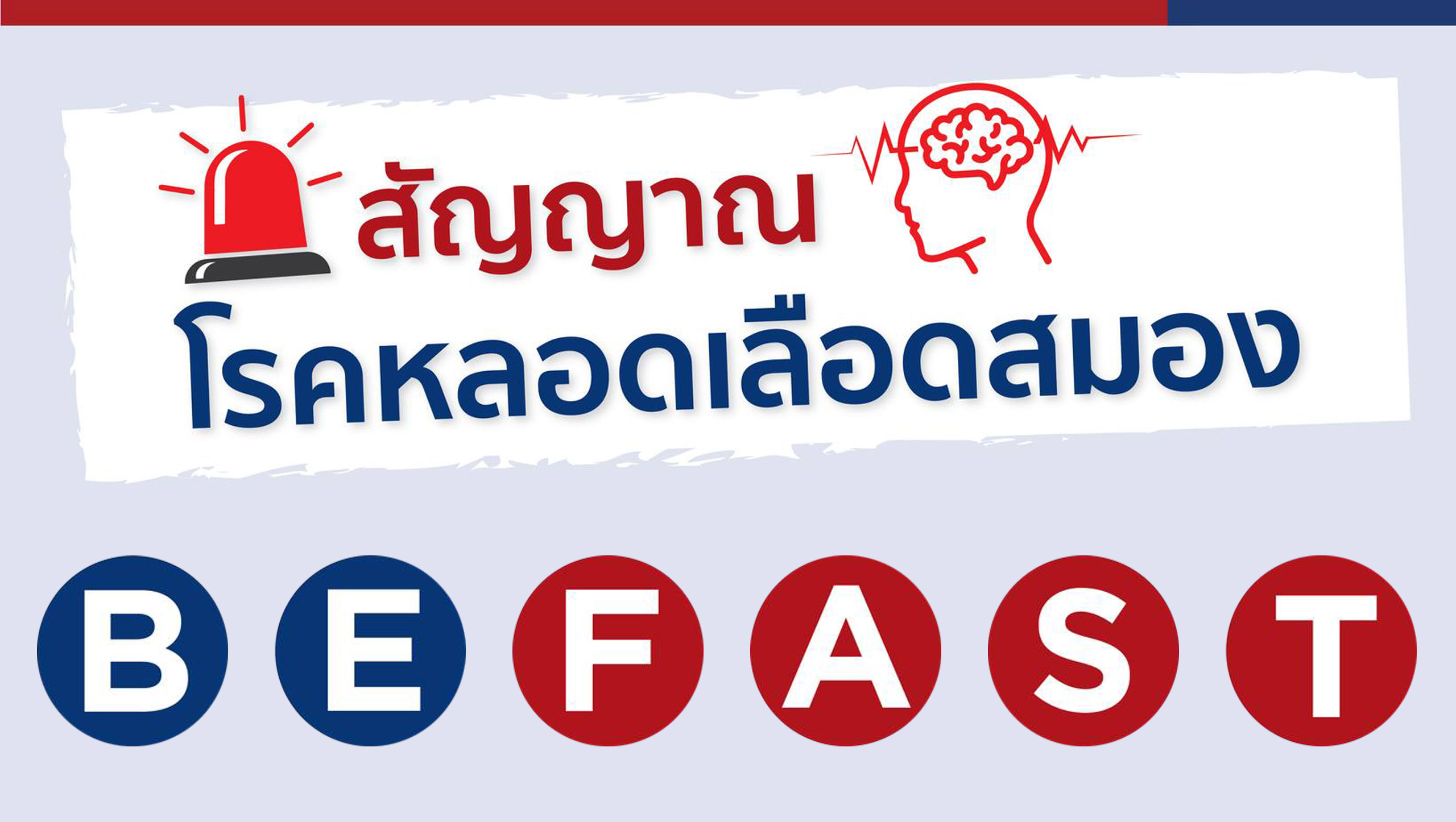 สัญญาณ หรือ อาการโรคหลอดเลือดสมอง B.E.F.A.S.T.